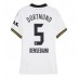 Maillot de foot Borussia Dortmund Ramy Bensebaini #5 Troisième vêtements Femmes 2024-25 Manches Courtes